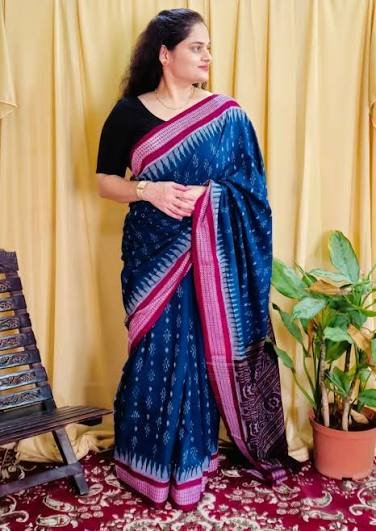 Premium Sambalpuri pure silk saree